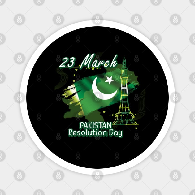 23rd March - Pakistan Resolution Day Magnet by 1Nine7Nine